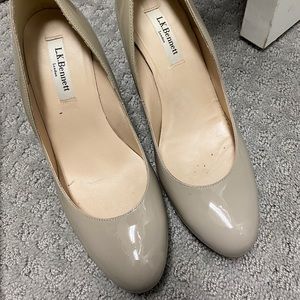 GUC LK Bennett Sledge Clay patent heels size 39